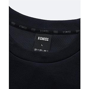 1713350-008 | K- SWISS X ANDREY RUBLEV UNISEX LOGO SWEATSHIRT | BLACK