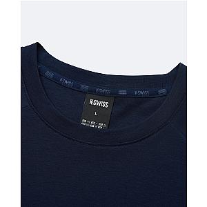 1713352-014 | K- SWISS X ANDREY RUBLEV UNISEX LOOSE FIT T-SHIRT | NAVY