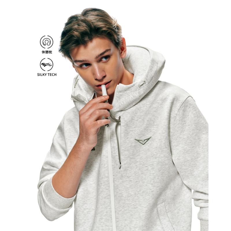 1713349-099 | K- SWISS X ANDREY RUBLEV UNISEX KUBE HOODED JACKET | GREY