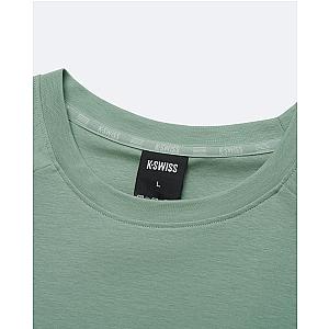 1713352-207 | K- SWISS X ANDREY RUBLEV UNISEX LOOSE FIT T-SHIRT | KHAKI