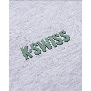 1713350-099 | K- SWISS X ANDREY RUBLEV UNISEX LOGO SWEATSHIRT | GREY
