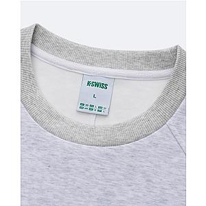 1713350-099 | K- SWISS X ANDREY RUBLEV UNISEX LOGO SWEATSHIRT | GREY