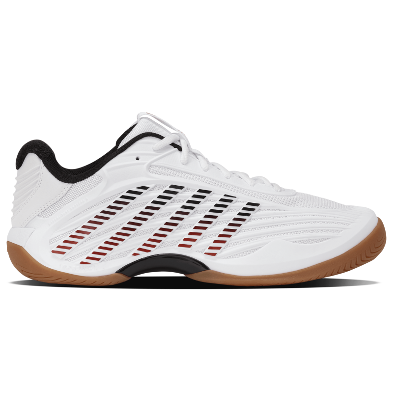 04607-104-M | HYPERCOURT EXPRESS 3 INDOOR | WHITE/BLACK/HIGH RISK RED