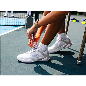 99491-143-M | K-FRAME PICKLEBALL | WHITE/ORCHID HUSH/PURPLE HAZE