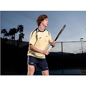 1012020-732 | RUBLEV US OPEN SHIRT | YELLOW/BLUE