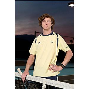1012020-732 | RUBLEV US OPEN SHIRT | YELLOW/BLUE