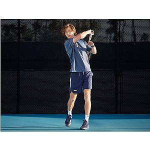 1012020-417 | RUBLEV US OPEN SHIRT | BLUE/YELLOW