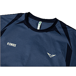 1012020-417 | RUBLEV US OPEN SHIRT | BLUE/YELLOW