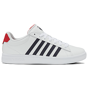 04413-128-M | COURT TIEBREAK II | WHITE/PEACOAT/MARS RED