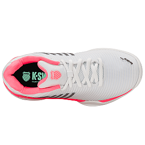96807-178-W | HYPERCOURT EXPRESS 2-WIDE | WHITE/NEON PASTEL PINK/BLACK