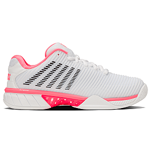 96613-173-M | HYPERCOURT EXPRESS 2 | WHITE/NEON PASTEL PINK/BLACK