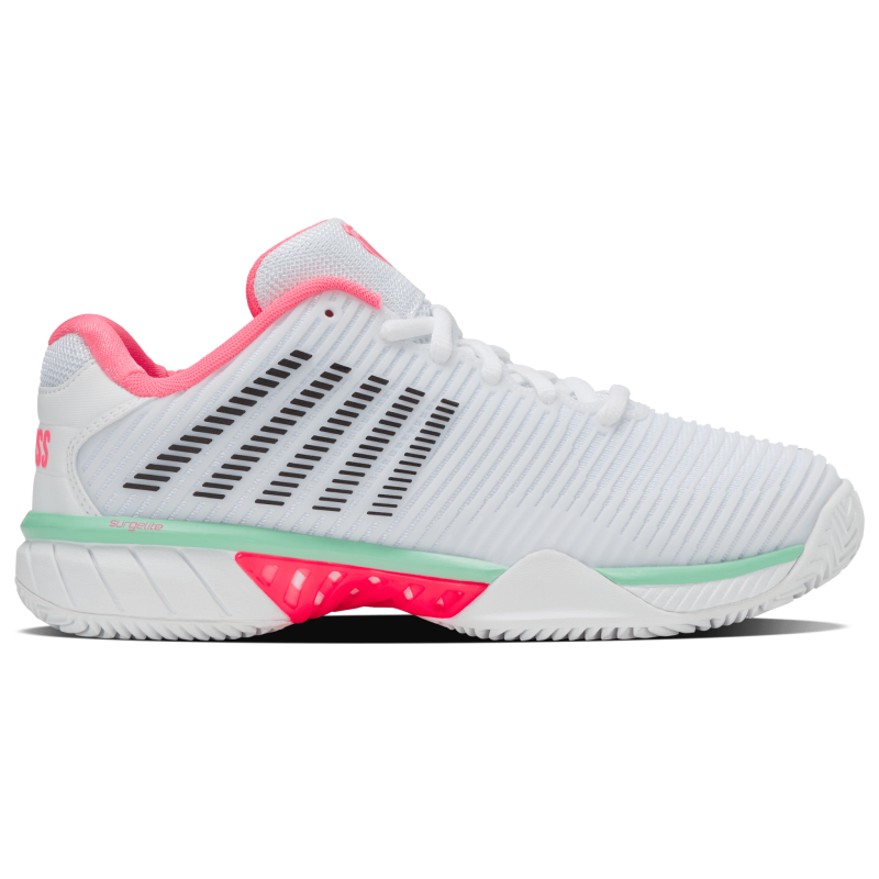 96614-178-M | HYPERCOURT EXPRESS 2 CLAY | WHITE/NEON PASTEL PINK/BLACK