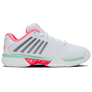 96614-178-M | HYPERCOURT EXPRESS 2 CLAY | WHITE/NEON PASTEL PINK/BLACK