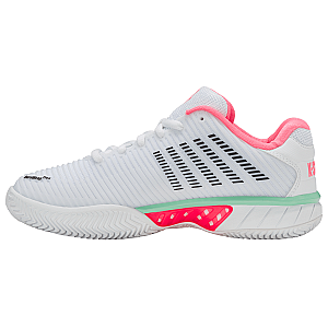 96614-178-M | HYPERCOURT EXPRESS 2 CLAY | WHITE/NEON PASTEL PINK/BLACK