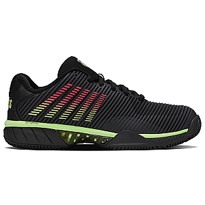 06614-034-M | HYPERCOURT EXPRESS 2 CLAY | BLACK/SOFT NEON GREEN/NEON LAVA