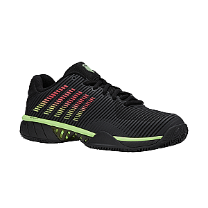 06614-034-M | HYPERCOURT EXPRESS 2 CLAY | BLACK/SOFT NEON GREEN/NEON LAVA