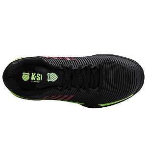 06614-034-M | HYPERCOURT EXPRESS 2 CLAY | BLACK/SOFT NEON GREEN/NEON LAVA