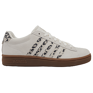 99492-148-M | COURT TIEBREAK II SDE | SNOW WHITE/LIGHT GRAY/LEOPARD/GUM