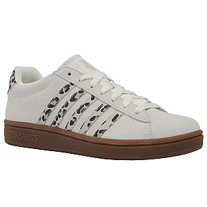 99492-148-M | COURT TIEBREAK II SDE | SNOW WHITE/LIGHT GRAY/LEOPARD/GUM