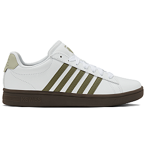 04413-125-M | COURT TIEBREAK II | WHITE/BURNT OLIVE/COLA GUM/ALFALFA