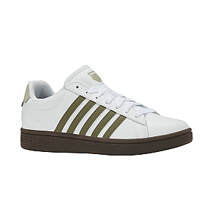 04413-125-M | COURT TIEBREAK II | WHITE/BURNT OLIVE/COLA GUM/ALFALFA