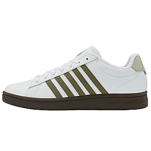 04413-125-M | COURT TIEBREAK II | WHITE/BURNT OLIVE/COLA GUM/ALFALFA