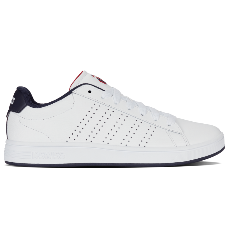 04411-130-M | COURT BASE II | WHITE/NAVY/RED