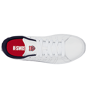 04411-130-M | COURT BASE II | WHITE/NAVY/RED
