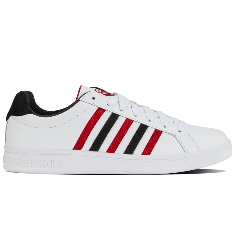 07011-146-M | COURT TIEBREAK | WHITE/JESTER RED/BLACK