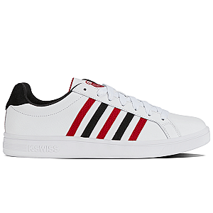 07011-146-M | COURT TIEBREAK | WHITE/JESTER RED/BLACK