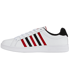 07011-146-M | COURT TIEBREAK | WHITE/JESTER RED/BLACK