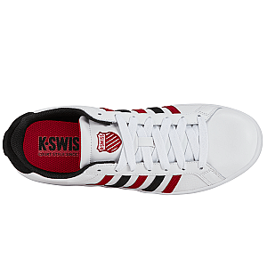 07011-146-M | COURT TIEBREAK | WHITE/JESTER RED/BLACK