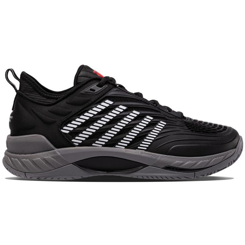 09071-038-M | HYPERCOURT SUPREME 2 | BLACK/STEEL GRAY/FIREY RED