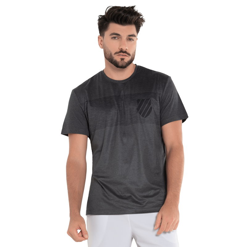 107700-077 | LUXE TECH CREW | HEATHER BLACK