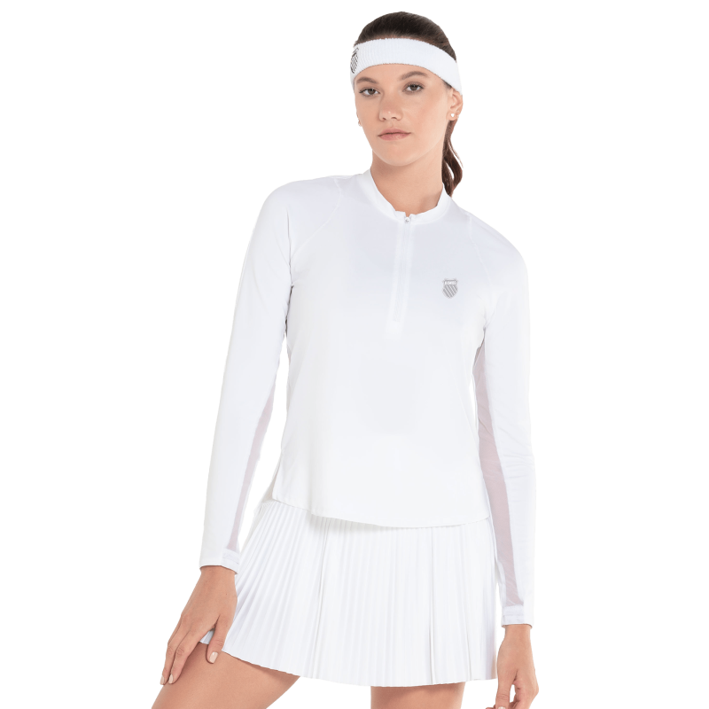 197695-100 | EXCEL ZIP L/S | WHITE