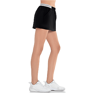 197691-008 | WOVEN SKIRT-12.5" | BLACK