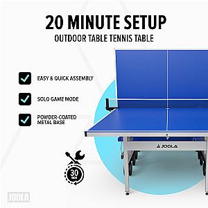 JOOLA J500X Outdoor Table Tennis Table