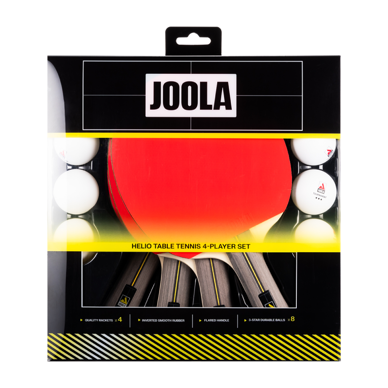 JOOLA Helio 4-Player Table Tennis Set