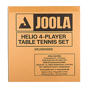 JOOLA Helio 4-Player Table Tennis Set
