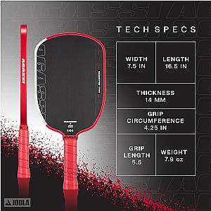 JOOLA Agassi Pro 14mm Pickleball Paddle