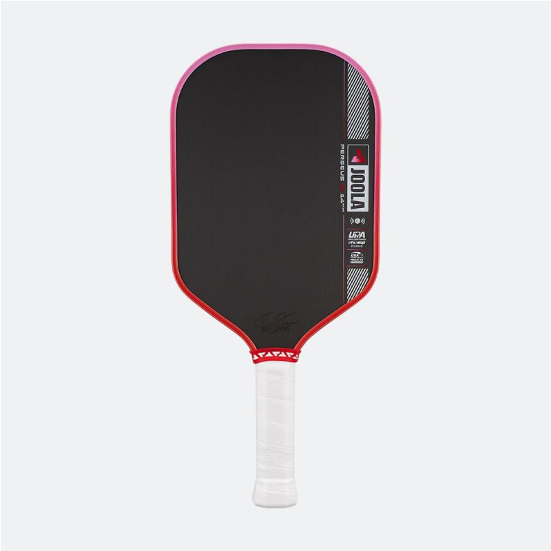 JOOLA Perseus Pro IV 14mm Pickleball Paddle - Tropical Red/Pink
