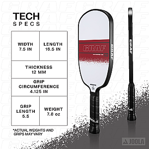 JOOLA Graf Champion 12mm Pickleball Paddle