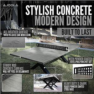 JOOLA Berkshire Gray Indoor/Outdoor Table Tennis Table