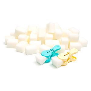 JOOLA Rubber Gluing Sponges with Clip Applicators