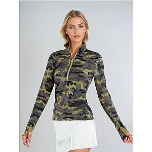 Performance Half Zip High Collar Long Sleeve
