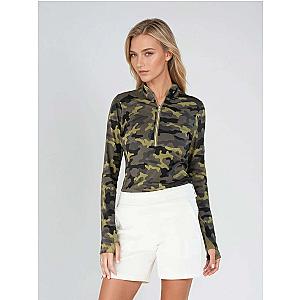 Performance Half Zip High Collar Long Sleeve