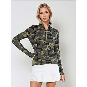 Performance Half Zip High Collar Long Sleeve