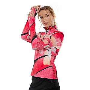 Performance Half Zip High Collar Long Sleeve