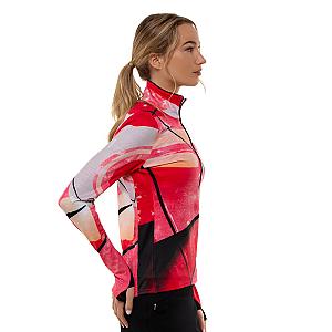 Performance Half Zip High Collar Long Sleeve