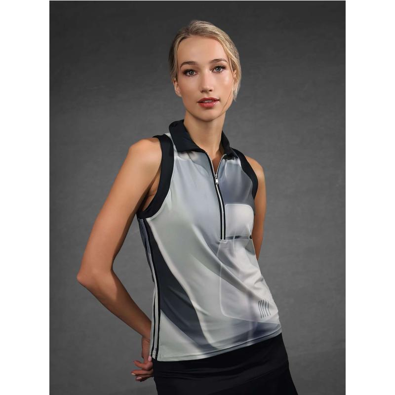 Ava Sleeveless Women's Golf & Tennis Polo Top
